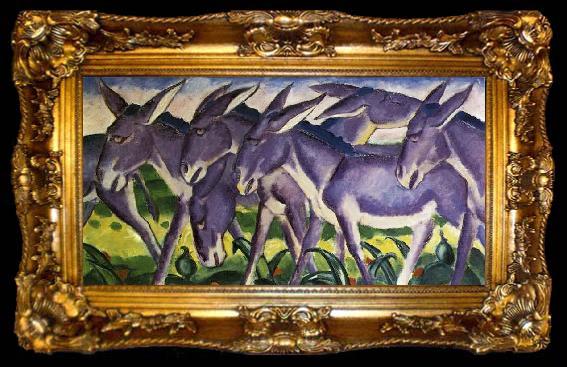 framed  Franz Marc Donkey Frieze, ta009-2